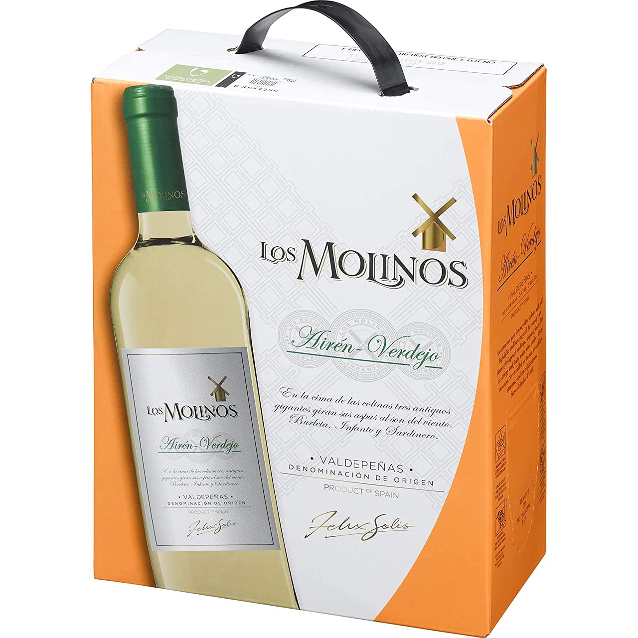 Amazon.co.jp: Los Molinos Ailen Verdejo / Felix Solis White BIB